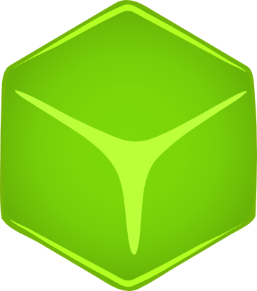 Download free green cube icon